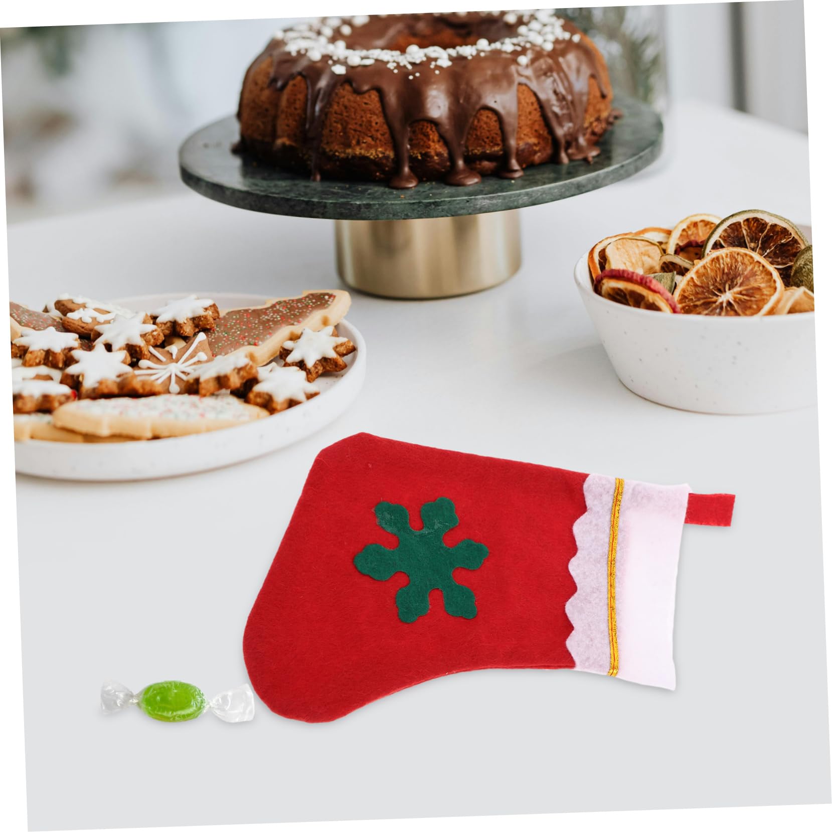 Cabilock 3 Sätze Weihnachtsstrumpf Goodie Bag Weihnachtsstrümpfe Mit Namen Weihnachtsmann-leinenbeutel Weihnachtsdekoration Kleine Hessische Taschen Weihnachten Kordelzug Stoff Stück * 3