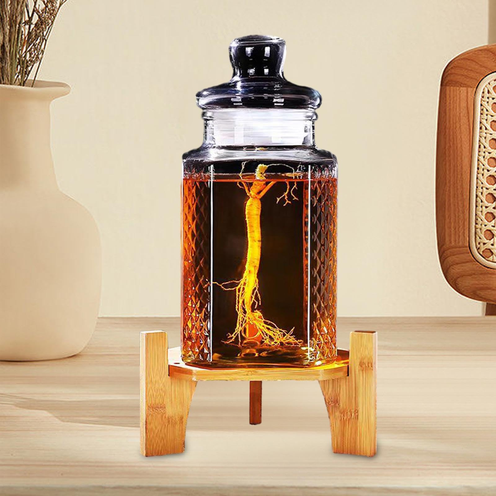 Soporte para Dispensador de Bebidas, Base Redonda Artesanal para Celebraciones, Fiestas Y Bodas.