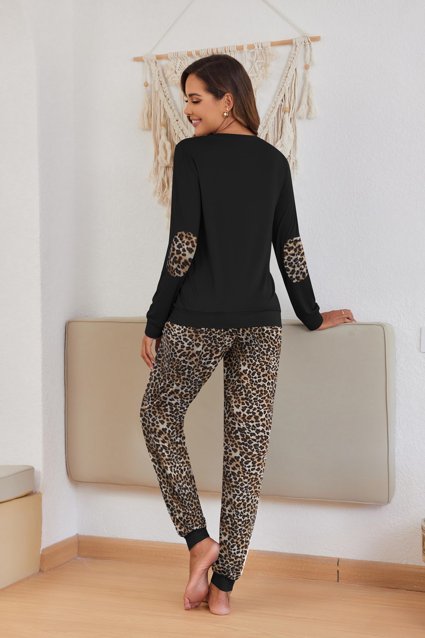 Ekouaer Pigiama Donna Invernali Set Pigiama Donna Lungo Pigiama Donna Invernale Comodo Pigiama Due Pezzi da Donna