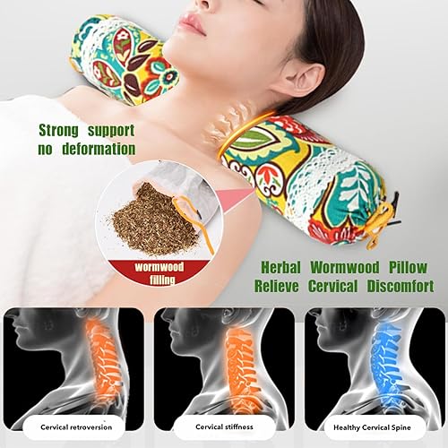 Miniatura 4 de 2 herramientas de masaje, martillo de masaje manual de ajenjo corporal y almohada de ajenjo, drenaje linfático, alivio del dolor y el estrés para