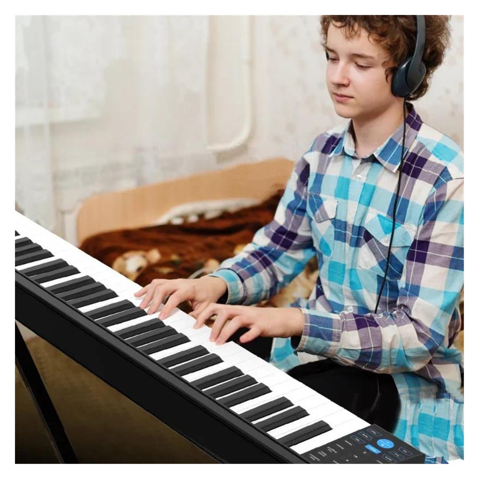 klawiatura elektryczna wielofunkcyjna Klawiatura Muzyczna Profesjonalny Fortepian Aldult Cyfrowy Syntezator Elektroniczna Przenośna Klawiatura Syntezatora Fortepianowego