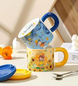 Van Gogh Tasarımlı Seramik Kupa