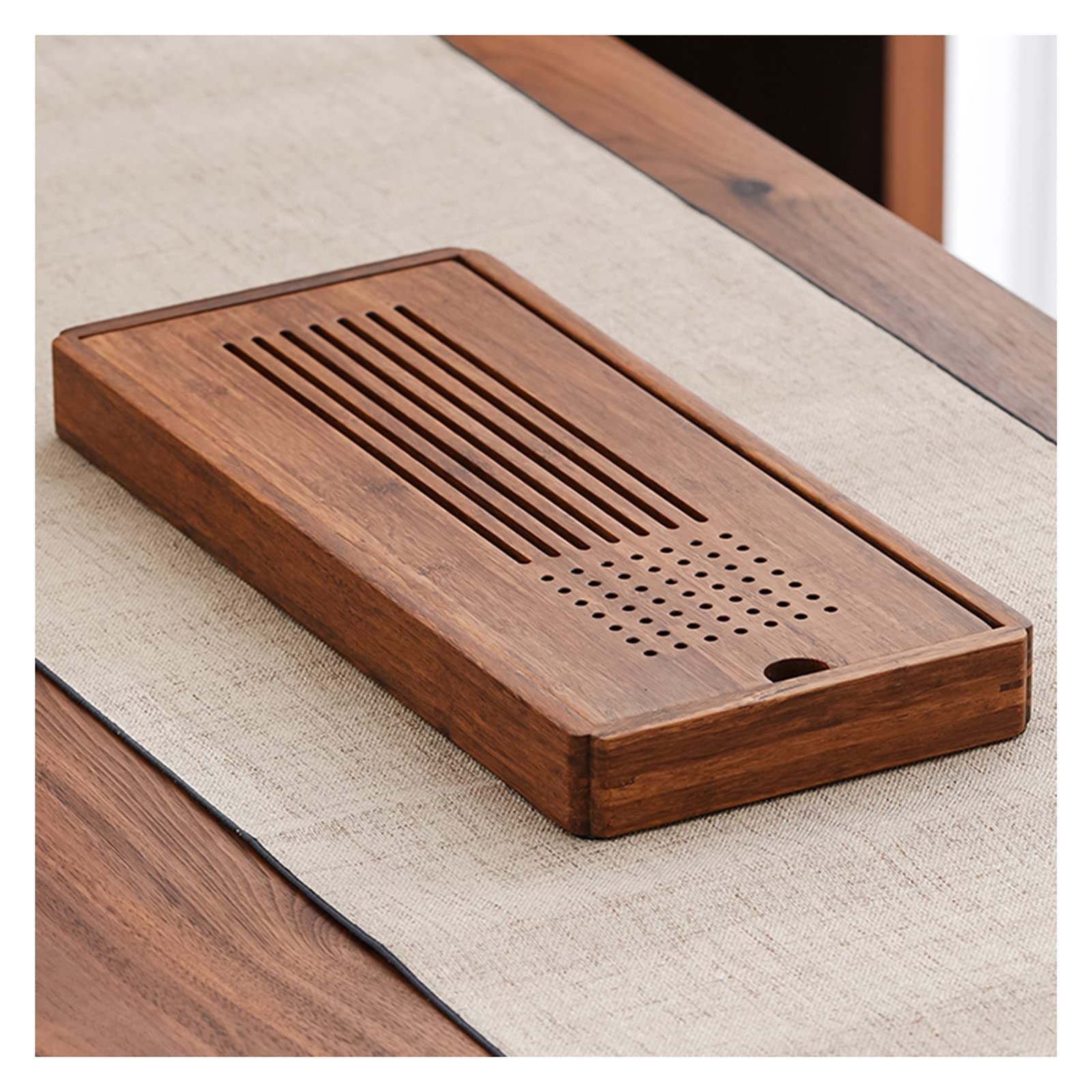 GTHTUHFD Kung Fu Tea Tray, Kung Fu Small Tea Tray With Reservoir Type Water Storage Box, Table Service Serving Traditional