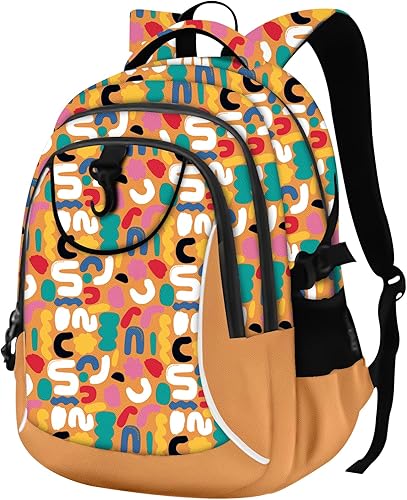 Miniatura 23 de Mochila escolar estilo Rickyh, mochila de viaje estilo Rickyh para hombres y mujeres, mochila ligera con compartimento para portátil, Tamaño único,