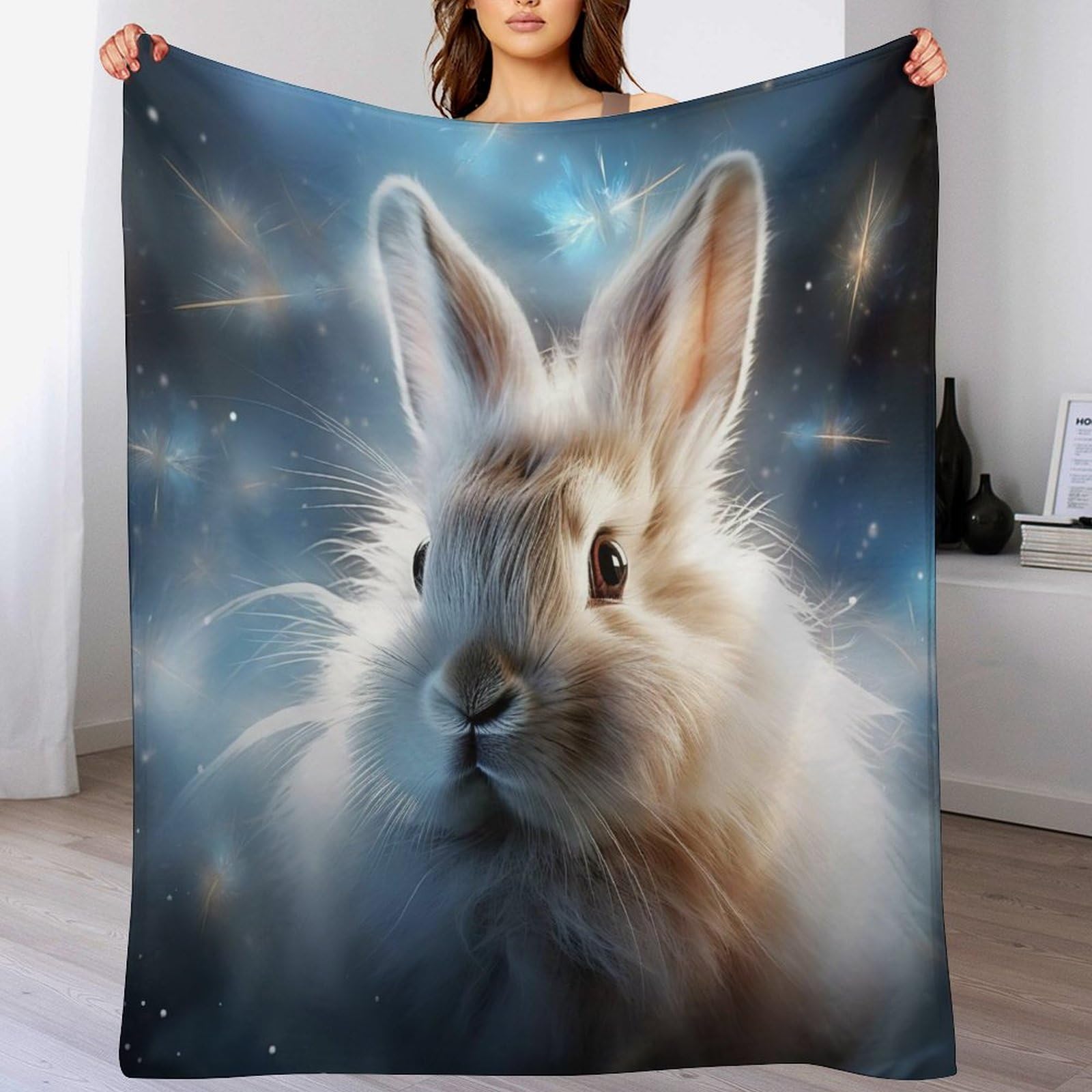 Couverture Flannel Lapin douce pour ne plus avoir froid en hiver