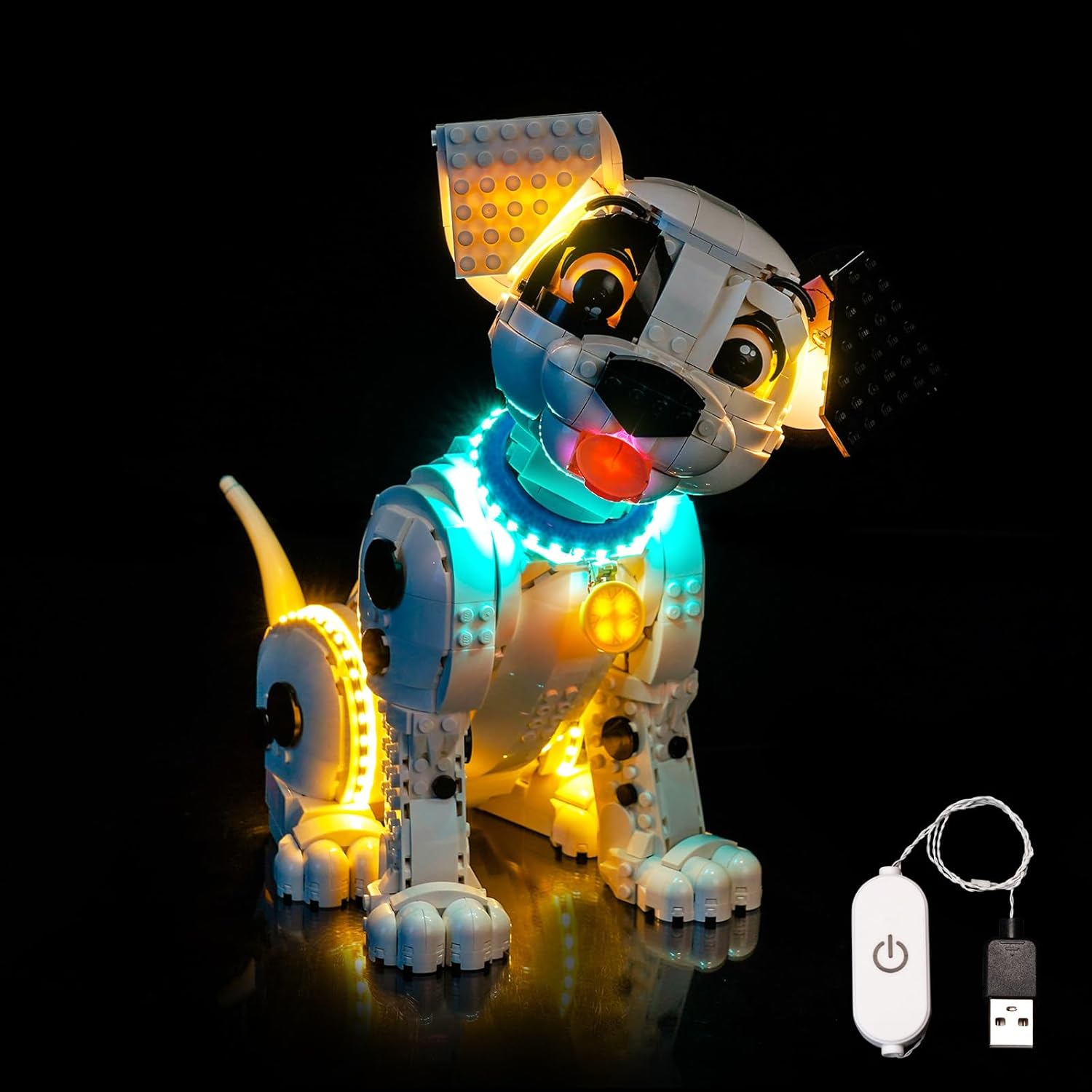 BrickBling Lighting Compatible with Lego 101 Dalmatians Puppy 43269 - Excluding Model (Touch-Sensitive Switch with dimming Function)