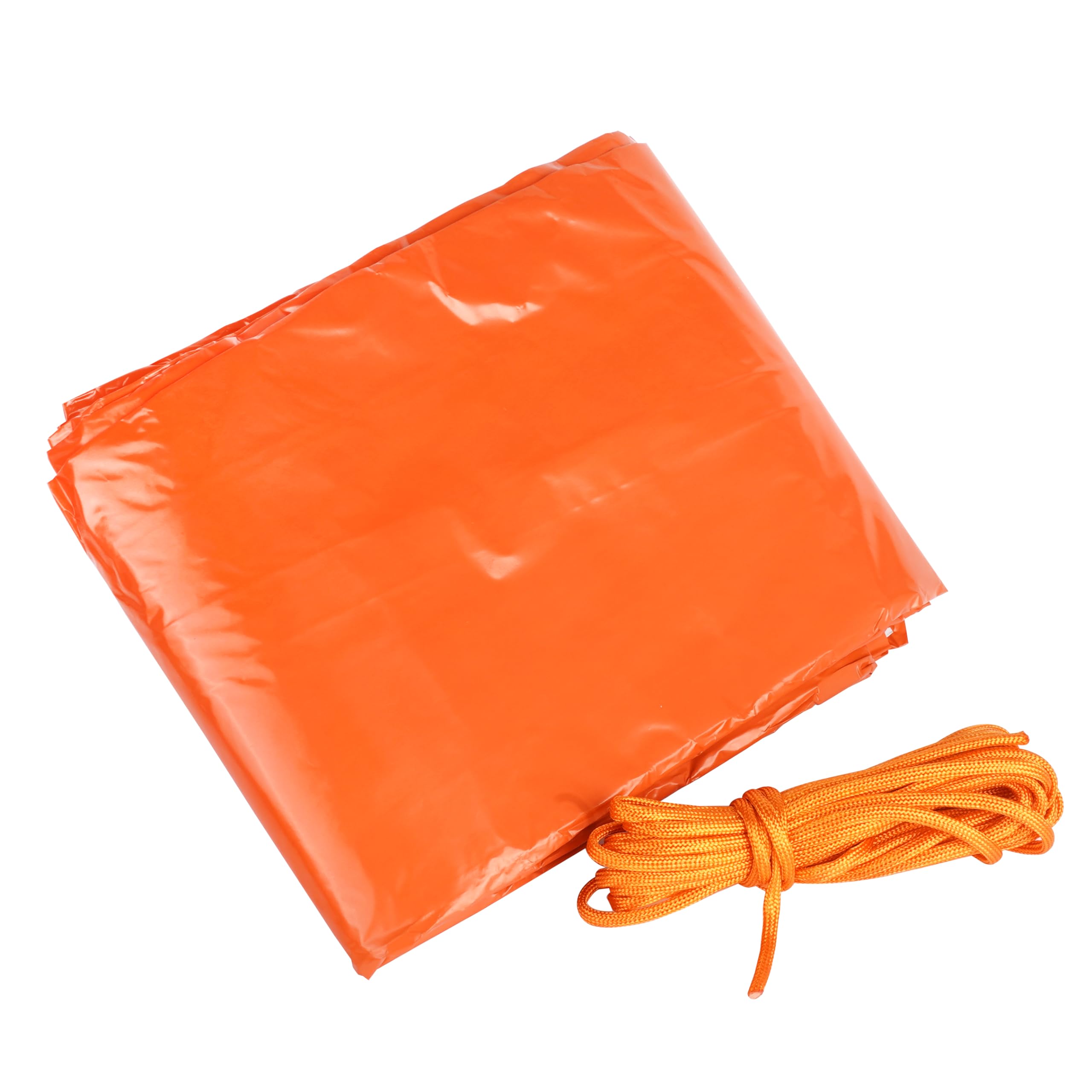 4 Life - Kit de supervivencia para tienda de campaña de emergencia para 2 personas, color naranja, impermeable, tubo térmico, lona con silbato y cuerda de paracaídas para coche, actividades al aire