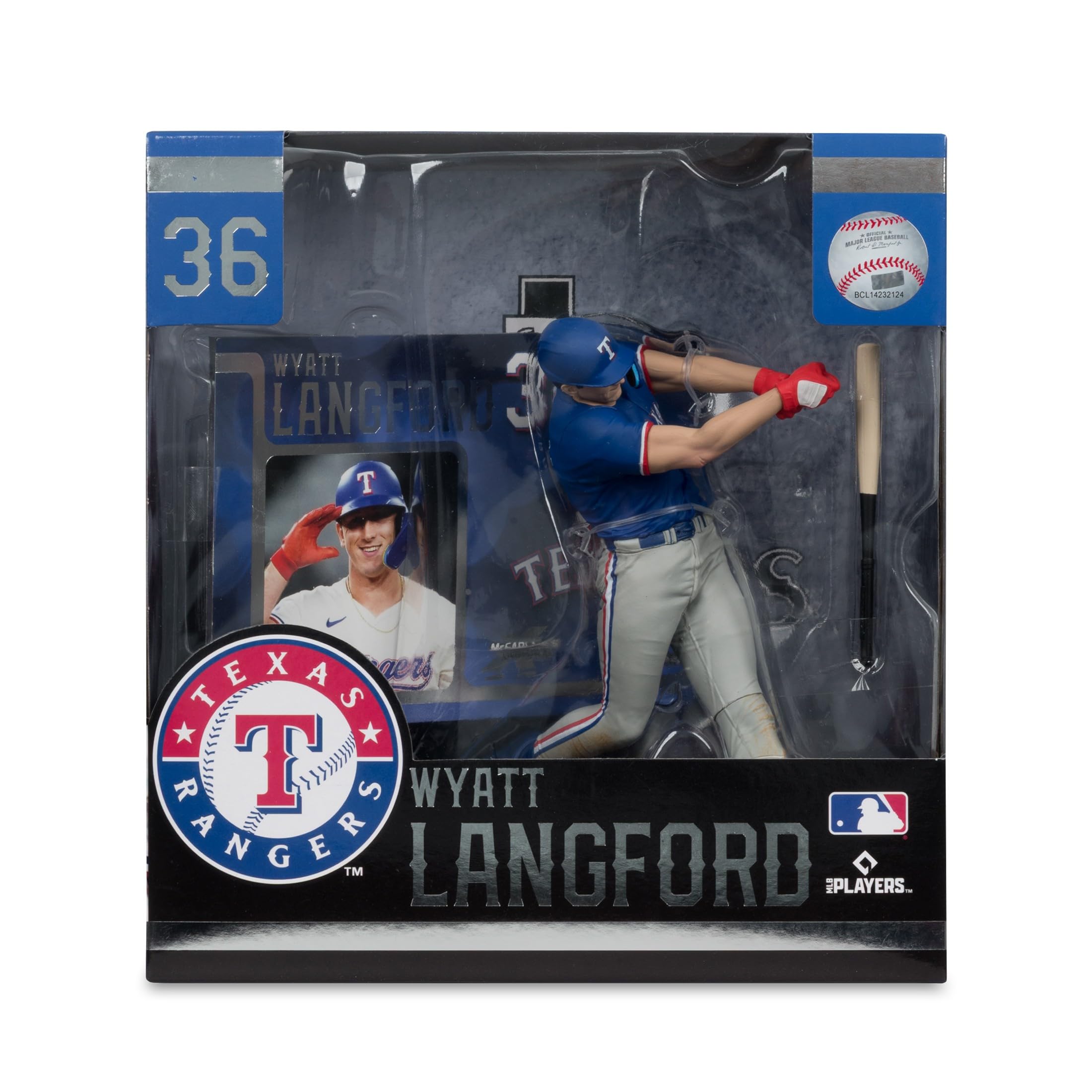 Amazon.com: Wyatt Langford (Texas Rangers) McFarlane MLB 7