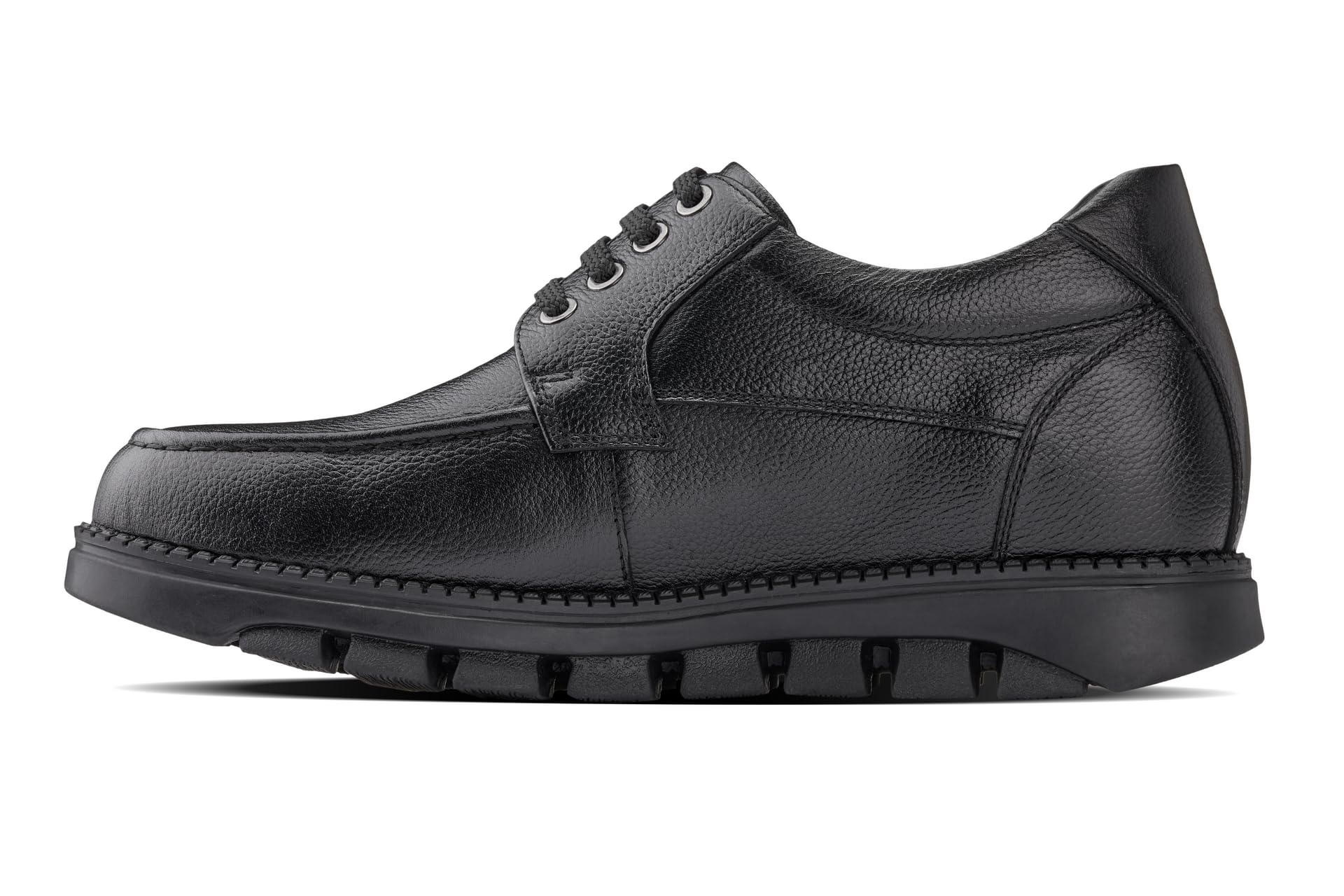 CALTO Men\'s Invisible Height Increasing Elevator Black Leather Lace-up Shoes Amazon.com | CALTO Men main image 3