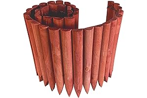 Artistic Garden Wooden Decorative Border Fence