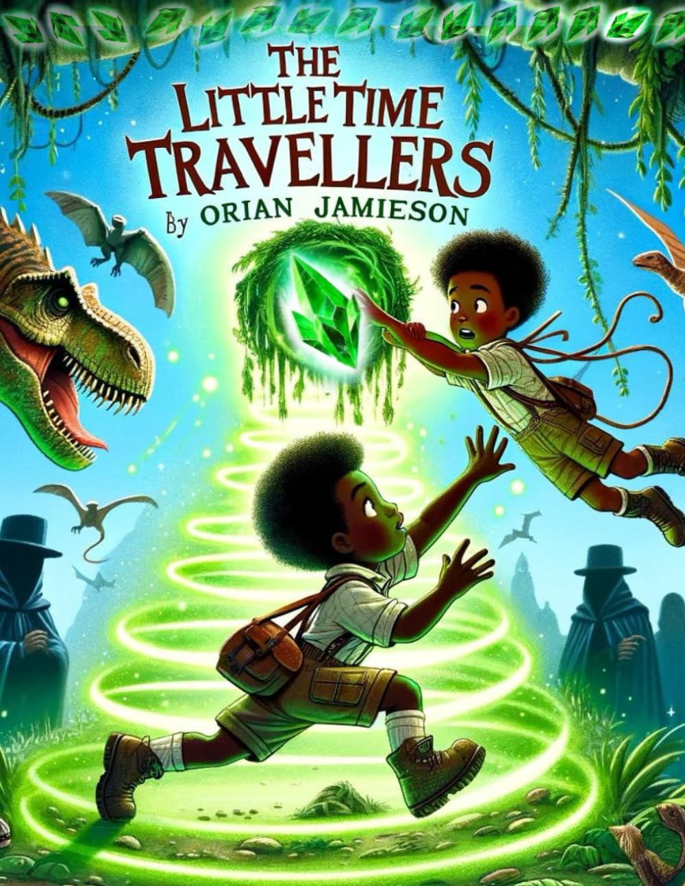 The Little Time Travellers: An Exciting Tale Of Two Boys Lost In Time - Lots Of Dinosaurs - A Mystery Rhyming Book - adventure - 18TH Snowy Century England - The Power Of Friendship