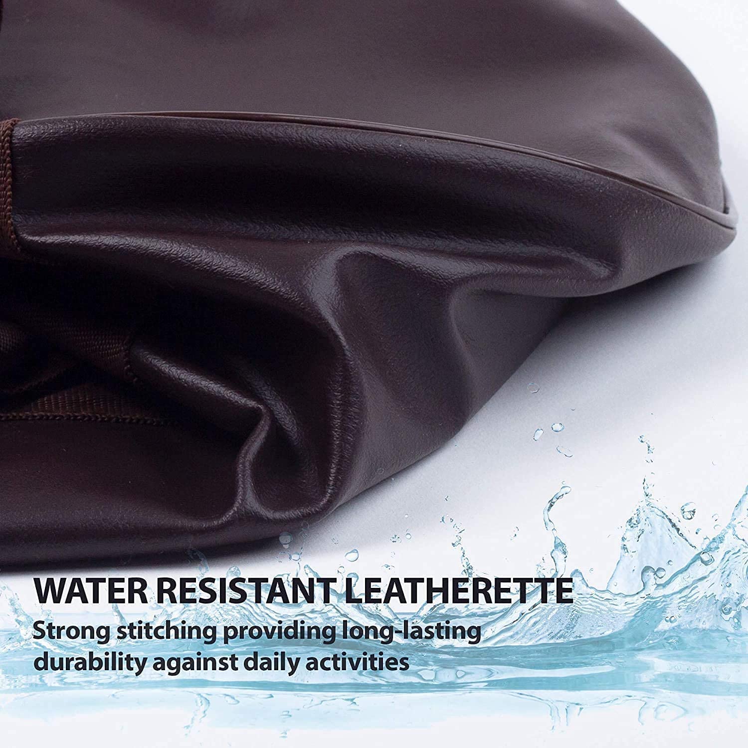 LOMASH Sports Gym Chelsea Leather Duffle Gym Bag for Men and Women for Fitness - Bag Size 44cm x 23cm x 23cm (Brown) 5