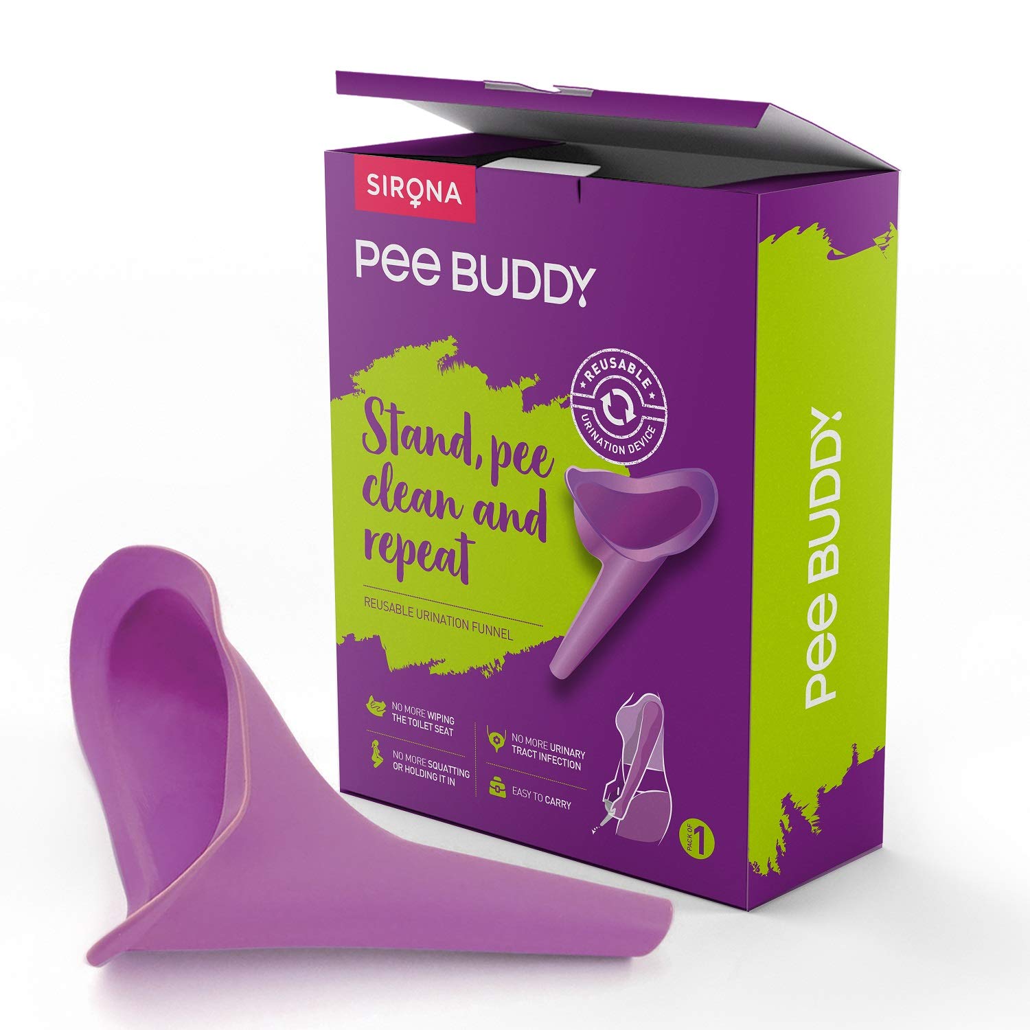 PEE BUDDY Reusable Portable Stand and Pee Urination Device for Women - Pack of 3 | Portable, Leak-proof and Zero Spillage | Ideal for Public Toilets, Travel, Camping, Hiking and Outdoor Activities - Image 3 thumbnail