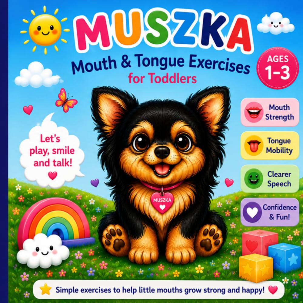 Muszka Speech Therapy Exercises for Toddlers: Simple exercises to help little mouths grow strong and happy!