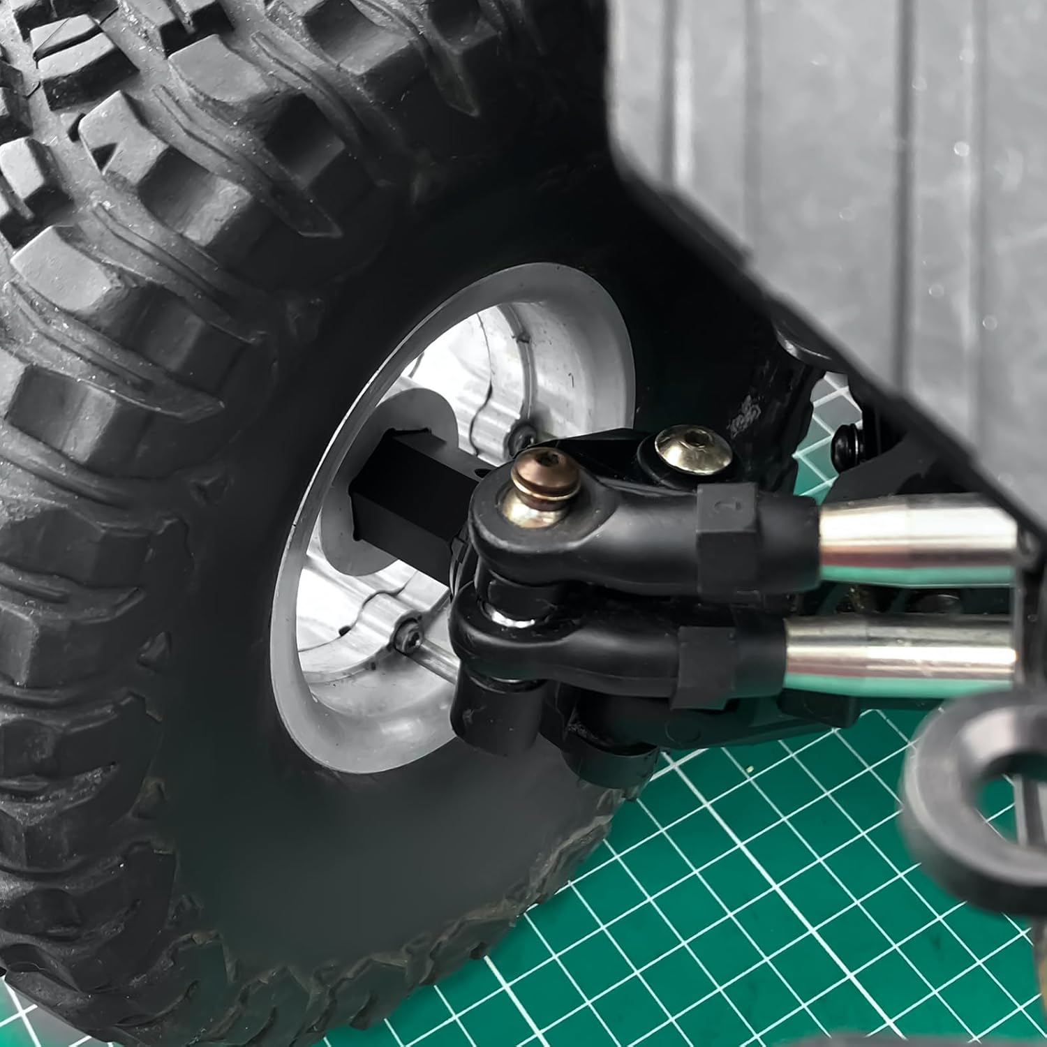 4Pcs RC Wheel Hex Adapter Extenders +20mm Combiner Upgrade Parts for Axial 1/6 SCX6 AXI05000 JLU RC Crawler Car