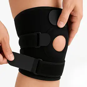 Joelheira Ortopédica de Compressão Ajustável | Suporte Esportivo para Joelho com Alívio da Dor | Ideal para Corrida, Academia, Lesões e Treinamento | Tamanho Único Unissex
