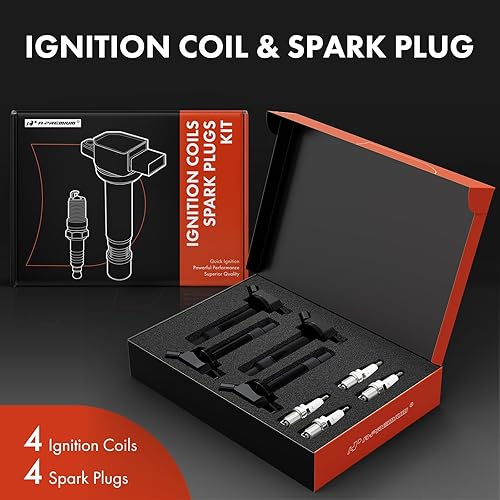 Miniatura 10 de A-Premium Juego de 6 bobinas de encendido y bujías de iridio compatibles con Toyota 4Runner 2003-2009, Tundra 2005-2011, 4.0L