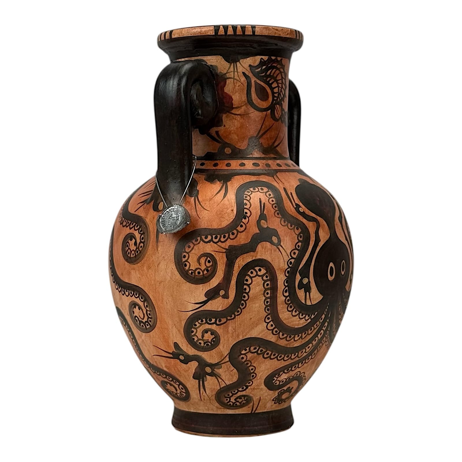 Vaso di polpo Anfora Stile marino Minoico Ceramica Cnosso Museo Copia 20 cm
