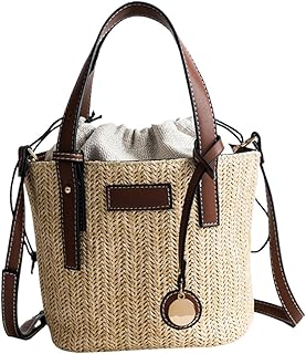 1 Peça Bolsa Diagonal Bolsa De Praia Feminina Bolsa De Ombro Bolsa De Ombro Feminina Bolsa De Verão Bolsa De Balde Bolsa De Palha Bolsa De Ombro Feminina Bolsa De Ombro De Palha