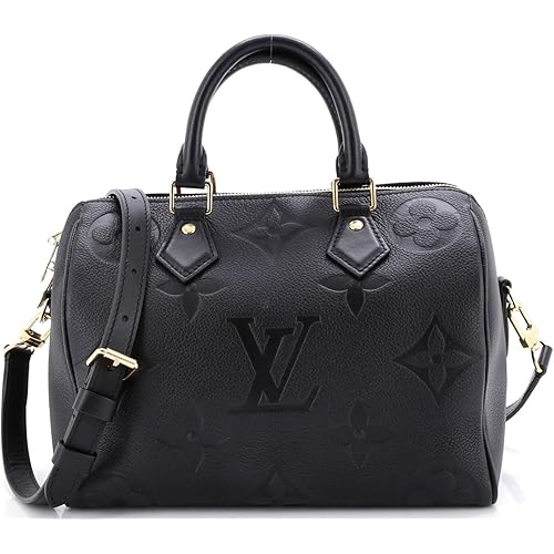 Louis Vuitton, Pre-Loved Speedy Bandouliere Bag Monogram Empreinte Giant 25, Black