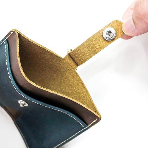 Vista 55 de Boshiho. Funda vertical, de piel, para tarjeta de identificación con cordón resistente., Bolso