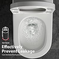 Vista 5 de Sello de válvula de descarga para Kohler, kit de válvula de descarga de recipiente mejorado de 2 piezas de material de silicona, piezas de reemplazo