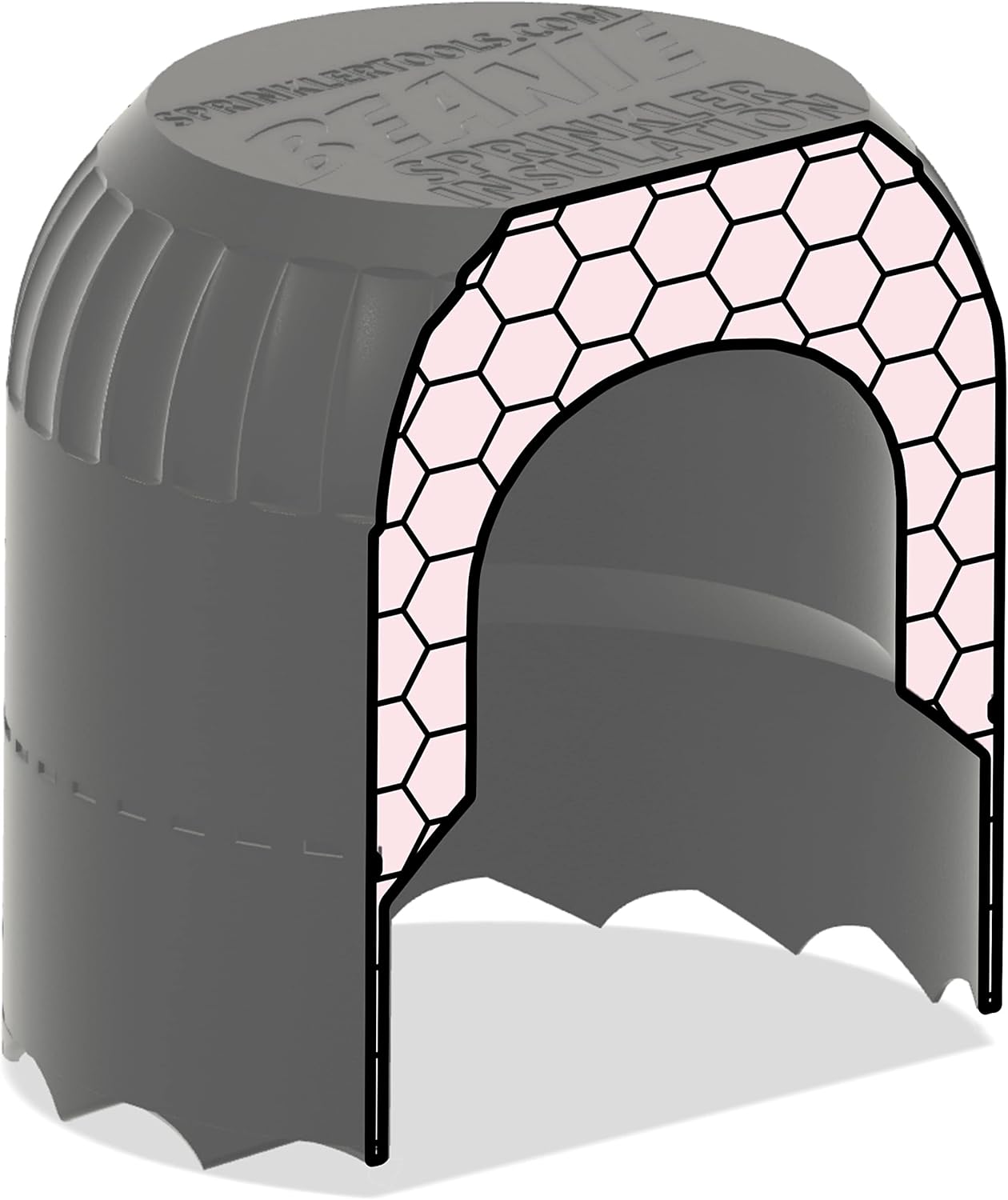 Sprinkler Head Insulation Covers Protects and Helps Winterize Sprinklers from Hard Freezes and Freezing Temperatures Insulates with Double-Wall Cell Structure, Sprinkler Tools Beanie (4-Pack)