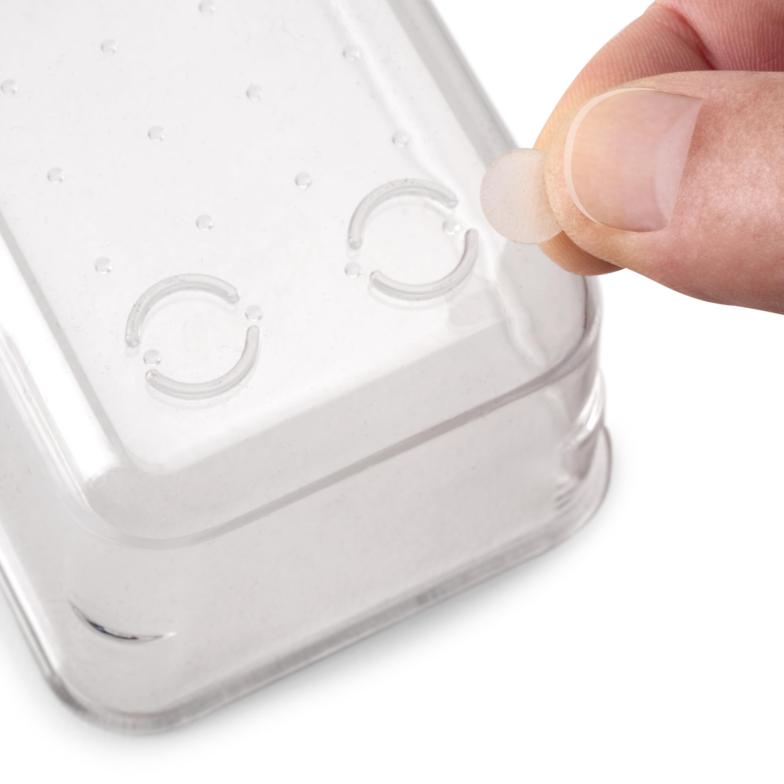 Emuca - Kit of 10 drawer organisers buckets, Plastic, Transparent, 10 stücke - Image 4