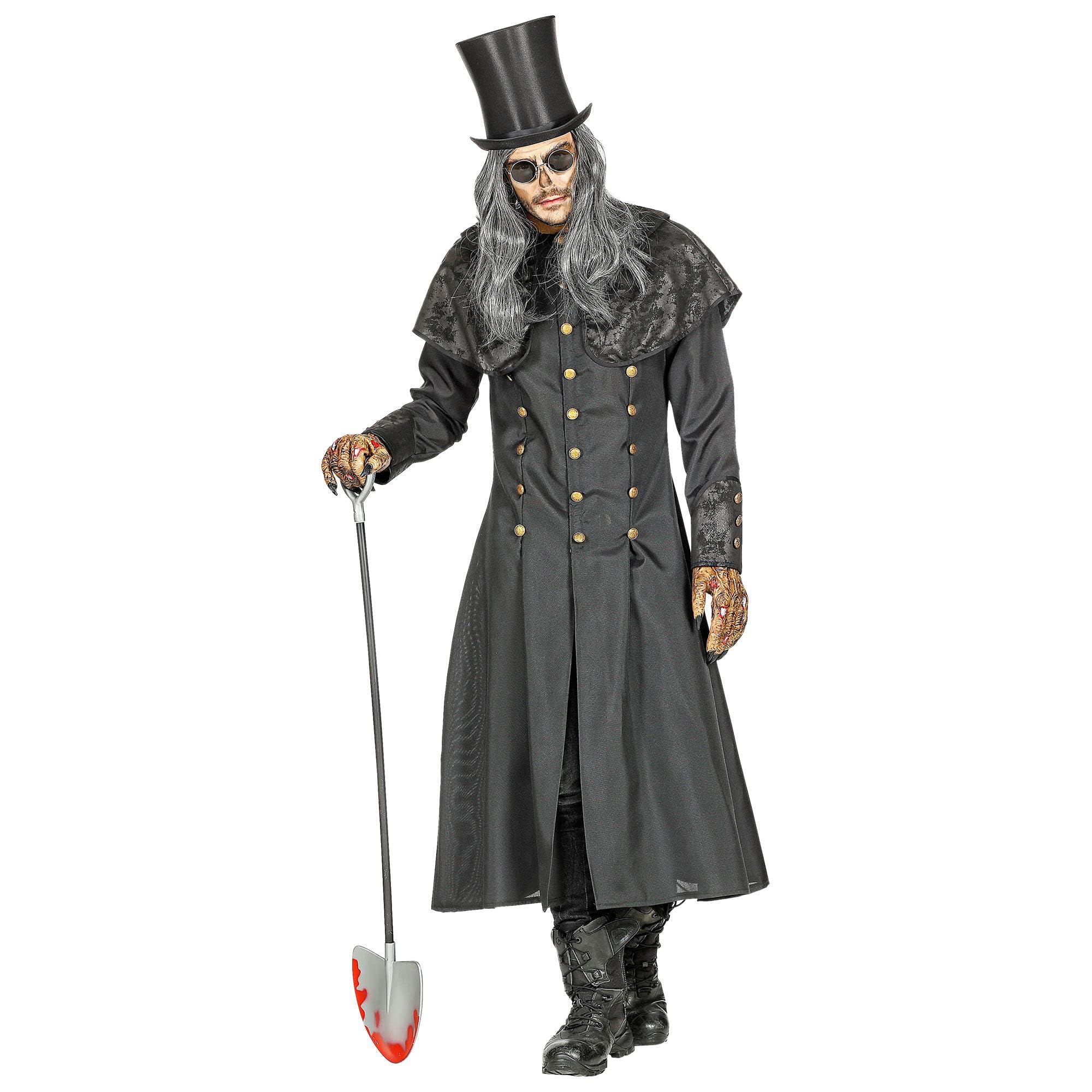 Widmann 01594 Men's Costume Witchmaster Black XL/XXL
