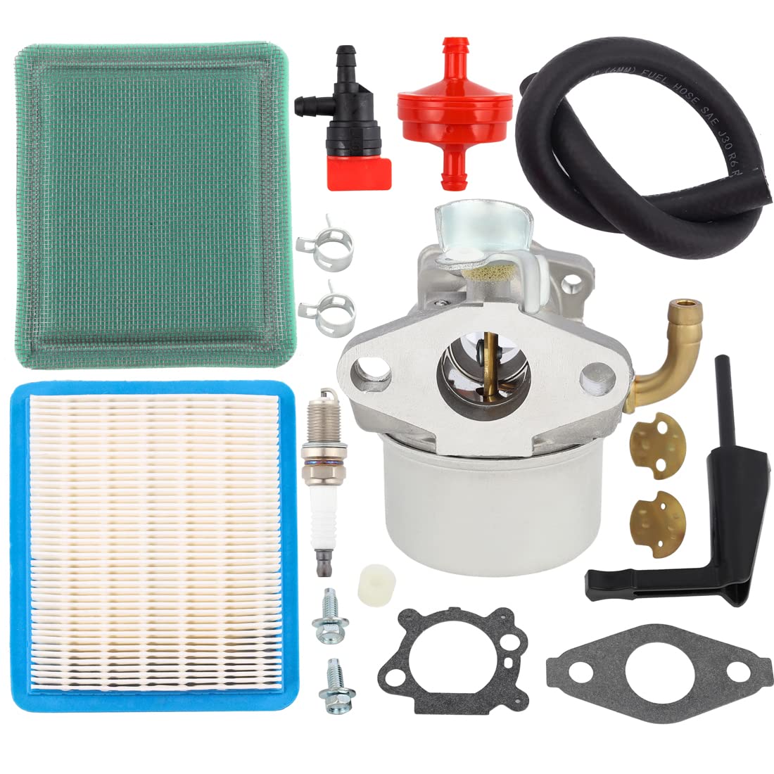 Dalom 798653 Carburetor with 491588 for Briggs & Stratton 697354 795069 698860 790290 698859 791077 696981 693865 694508 Craftsman Troy Bilt Tiller Chipper Shredder