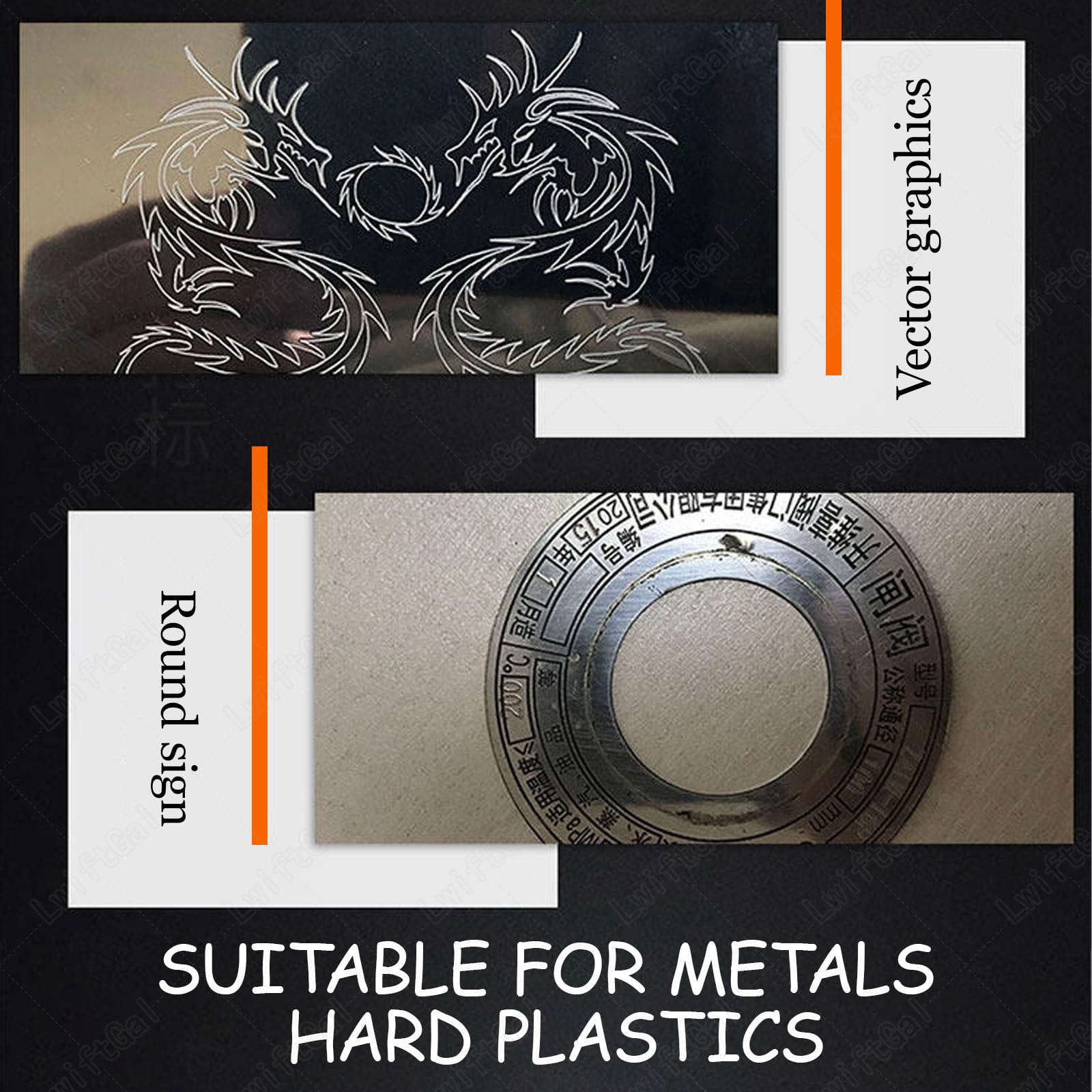 Elektrische Metall-Graviermaschine, Handgravierer für Edelstahl, Aluminium, Eisen, Kupfer, 400 W schnurloses Elektrowerkzeug für Nummernschild, Buchstaben, Namensschild