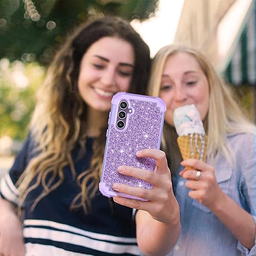 Miniatura 7 de LONTECT Funda para Galaxy S23 FE 5G no compatible con S23 5G Funda híbrida resistente 3 en 1 resistente híbrida resistente de alto impacto a prueba