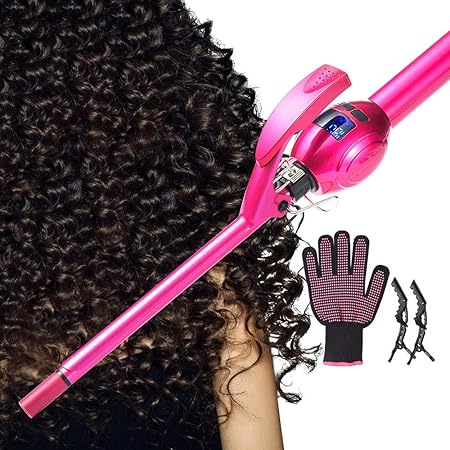 Longko Mini Fer A Friser Fer A Boucler Professionnel 9mm En Ceramique De Tourmaline Avec Gant Et Pinces A Cheveux Resistant A La Chaleur Pour Cheveux Longues Et Courts 110v 240v Amazon Fr Hygiasne