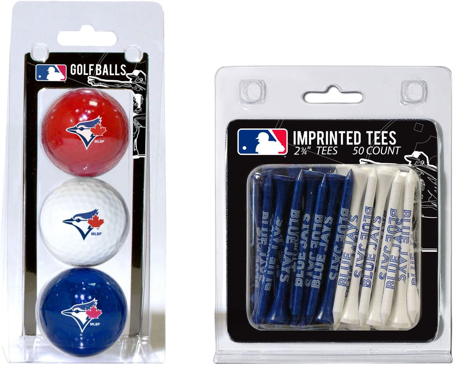 Team Golf MLB Logo Imprinted Golf Balls (3 Count) & 23/4″ Regulation