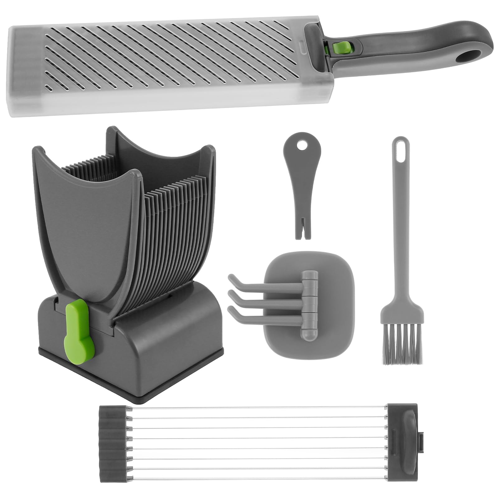 Trancheuse à Viande Acier Inoxydable 2-4 mm Réglable Coupe-Viande Manuel