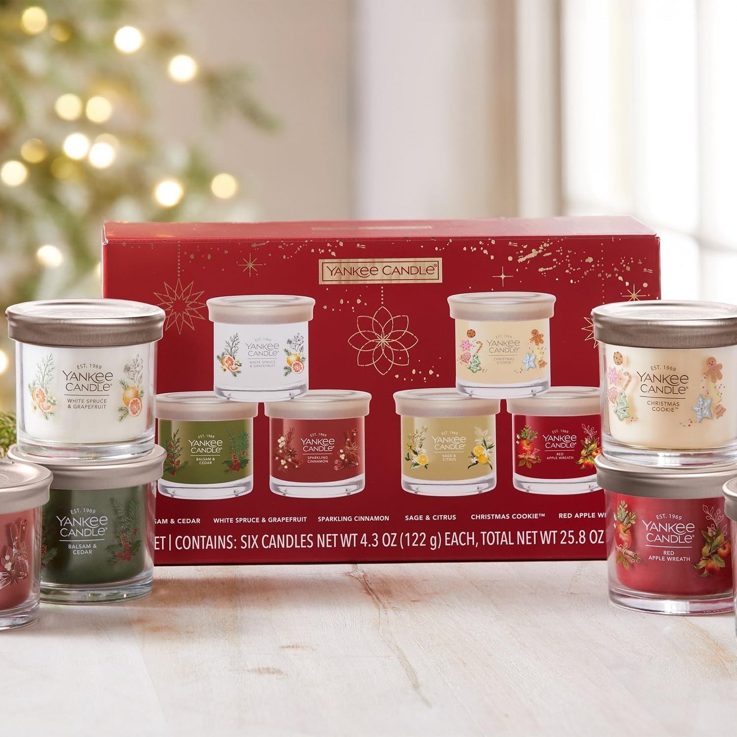 Amazon.com: Yankee Candle Variety Pack, 6 Premium Soy Wax Blended