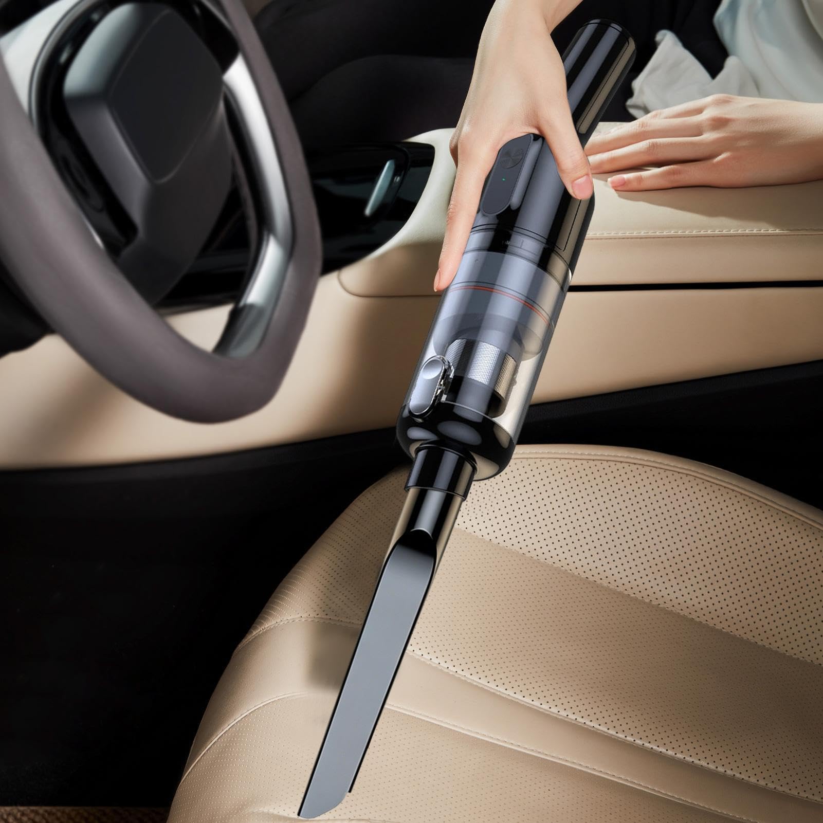 Aspiradora Coche Portátil Inalámbrica Recargable 2 Modos Ajustables Bajo | Aspirador Para Detallado Coche Para Oficina Hogar Muebles Asientos De Auto Alfombras Escaleras Pelo De Mascotas, Po