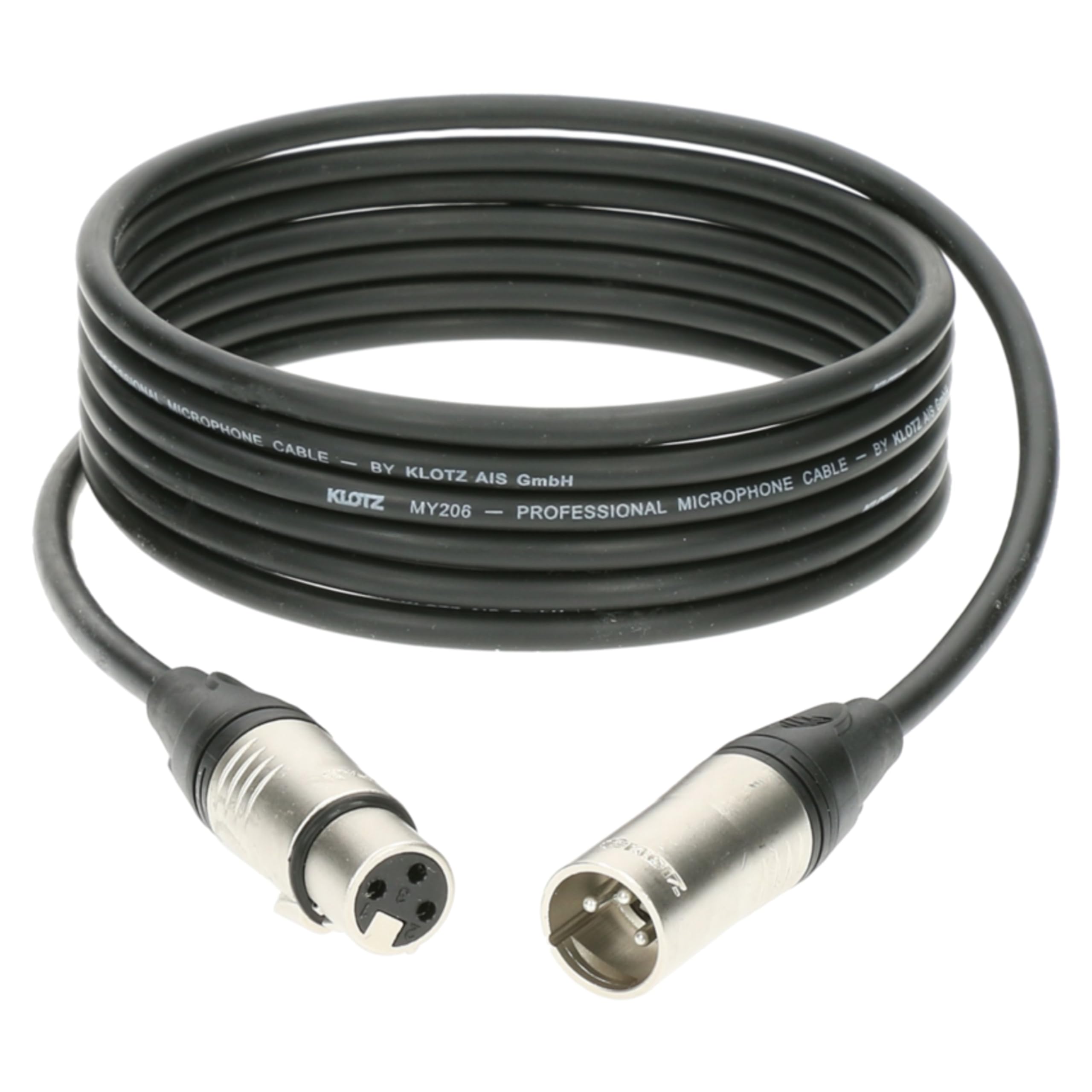 Klotz M1 MY206 Mikrofon Kablosu Siyah 15m XLR KLOTZ Uçlu