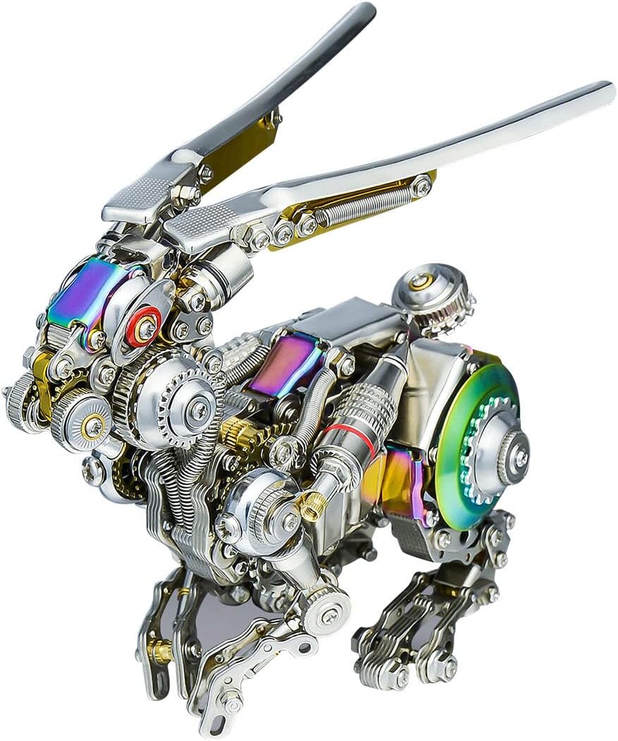Amazon.com: CHUO 3D Metal Puzzle Mechanical Rabbit Model Kits, 500 ...