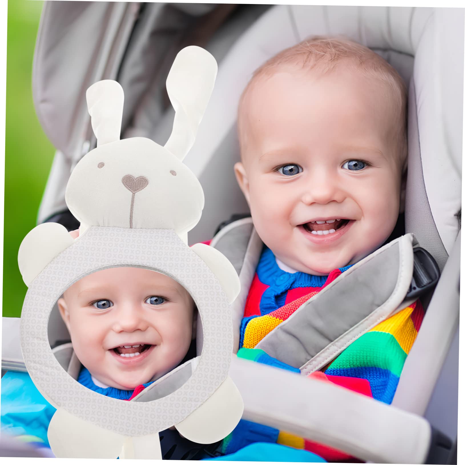 VICASKY 3pièces Miroir De Voiture Pour Forme De Lapin Miroir Observation Arrière Pour Sièges Orientés Vers Arrière Sécurité Et Confort Pour Voiture