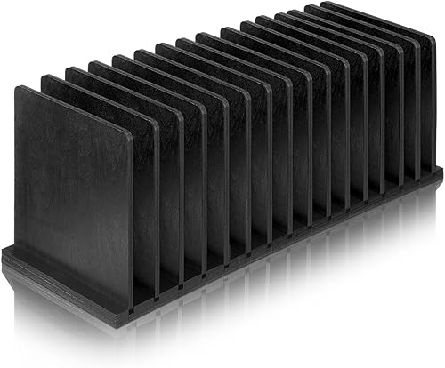 Organizador de correo de escritorio, soporte de archivador de madera, 15 ranuras, organizador de escritorio, clasificador de cartas, soporte de