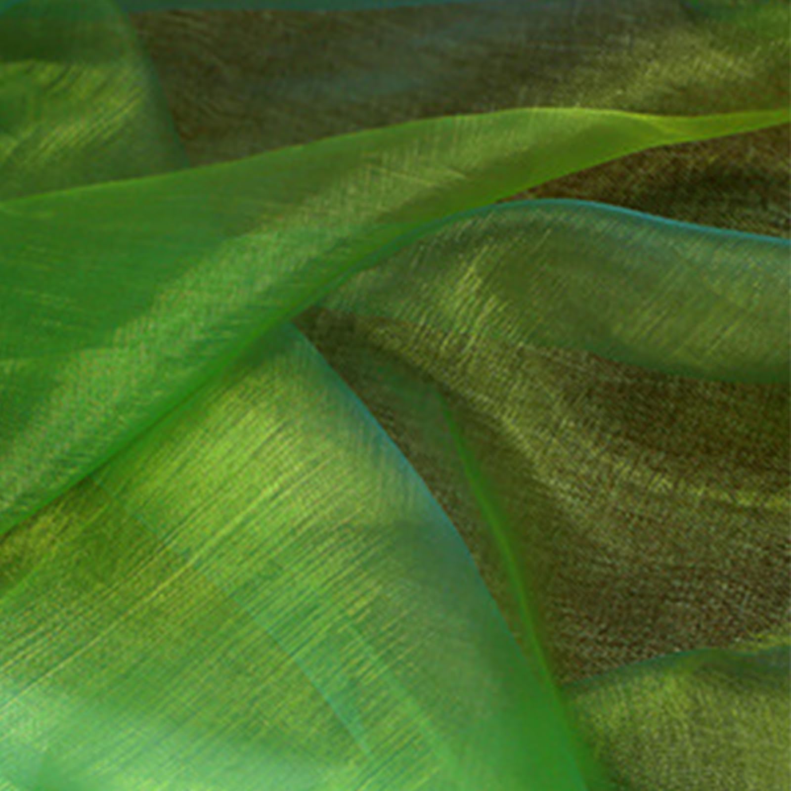 Iridescent Sheer Organza Fabric, 1.5m*1m Gradient Holographic Gauze Fabric for Costume Crafts Party Decorations, Green — image 1