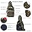 LBlanco Tactical Shoulder Bag, Military Sport Bag Army Bag Outdoor Small Chest Pack for Men Traveling, Trekking, Camping, Sling Daypack (Jungle Camouflage)