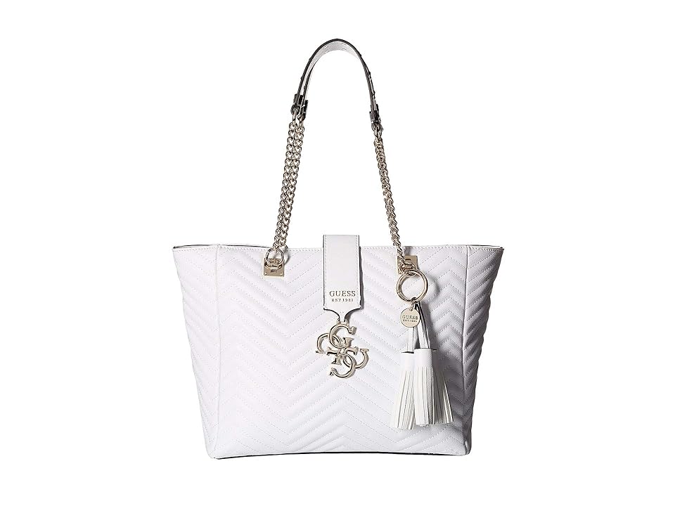 

GUESS Violet Carryall (White) Handbags