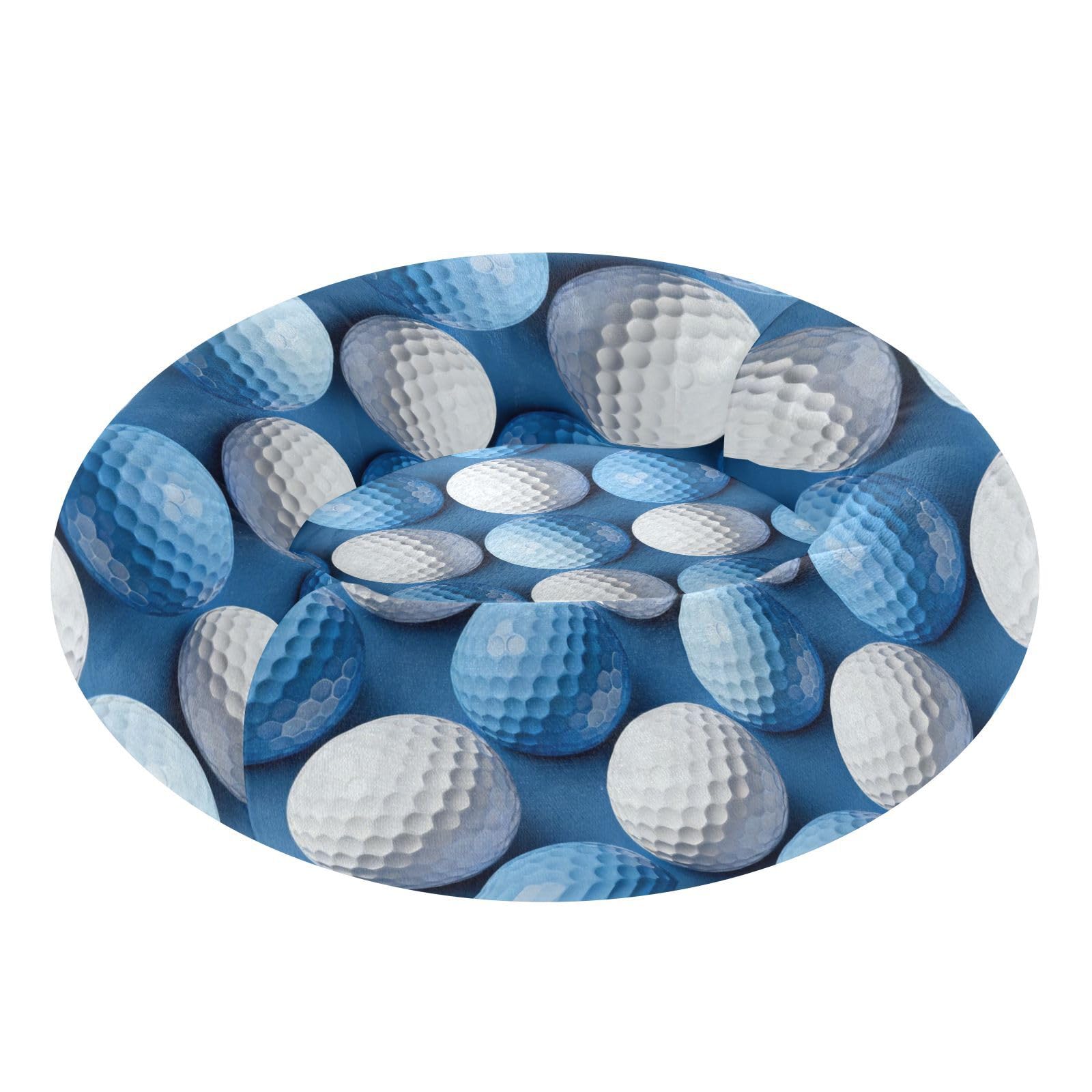 Lit antidérapant pour chat moyen avec balle de golf