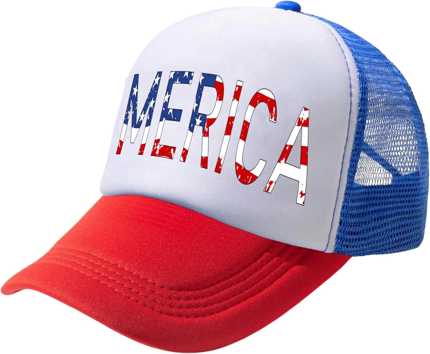 American Flag Hat USA Hat 4th of July Trucker Hats for Women Men Patriotic US Baseball Cap - Image 2