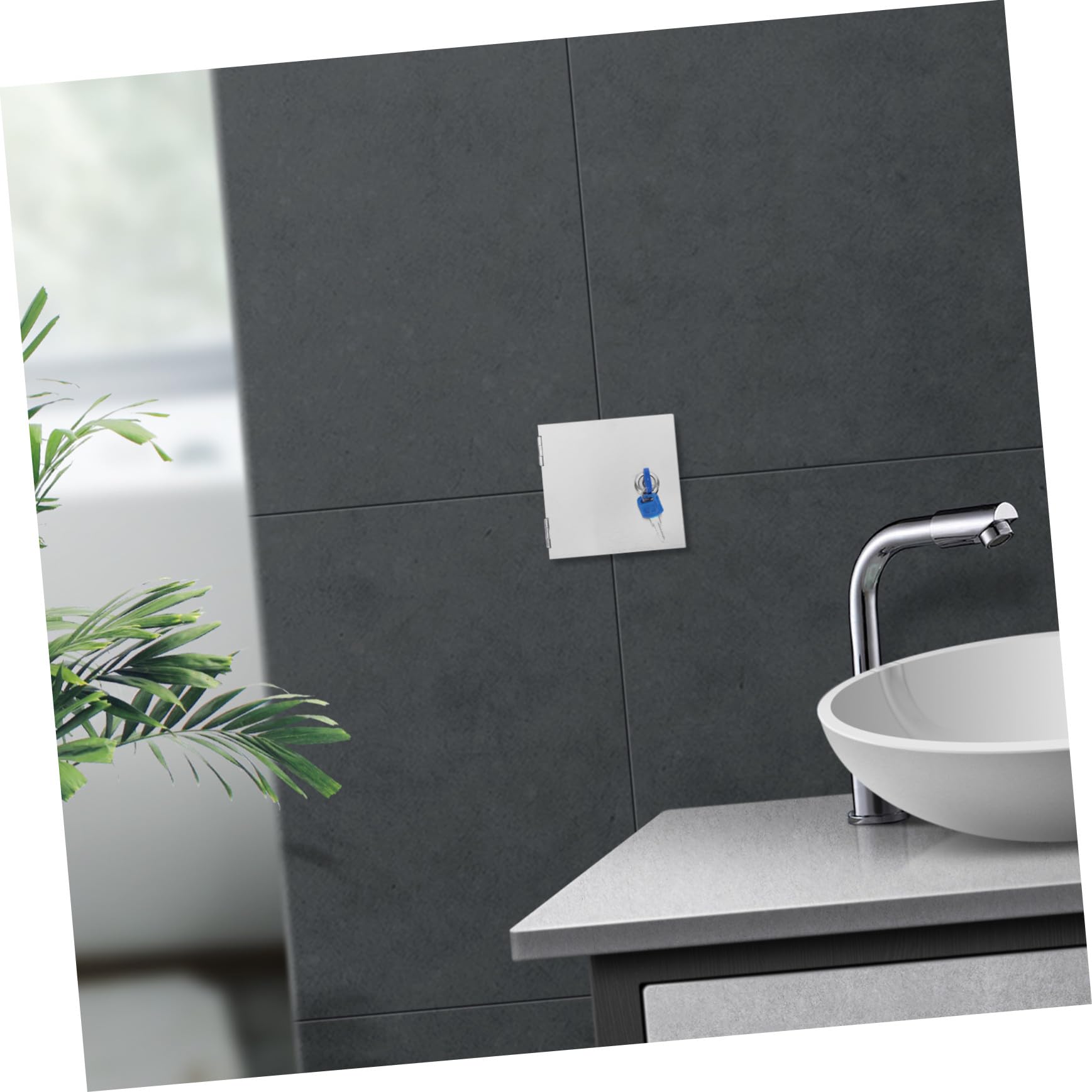 Cubierta De Enchufe Antirrobo De Acero Inoxidable Cerradura y Protección Contra Agua Adecuado Para Enchufes Eléctricos Exteriores Interiores