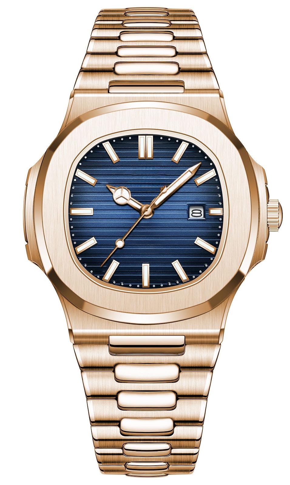 BESTKANG Men Quartz Movement Watch Waterproof Luminous Men's Watch, Stainless Steel Strap Business Watches