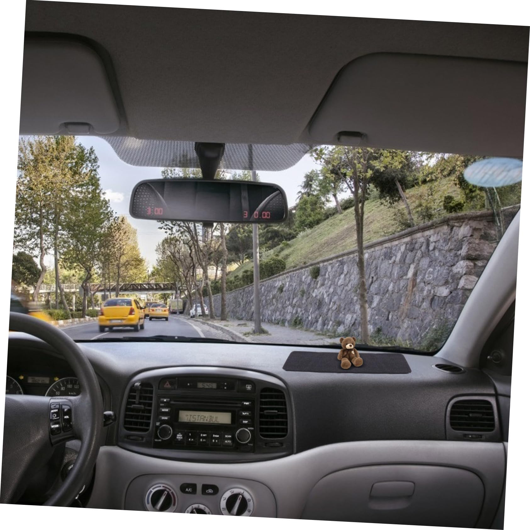 Balacoo 2 Pack Car Anti-Skid Mats Non-Slip Acid Resistant Mats for Dashboard Easy to Clean