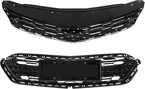 Miniatura 3 de Parachoques delantero Parachoques Superior Parrilla Media Inferior Rejilla Reemplazo para 2016 2017 2018 Cruze